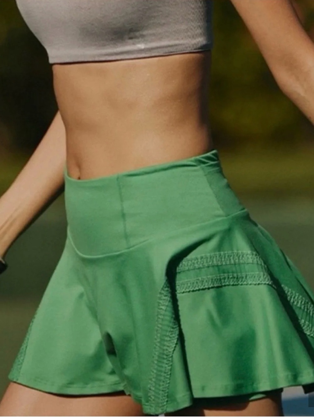 Free people pleats and thank you Skort in Green